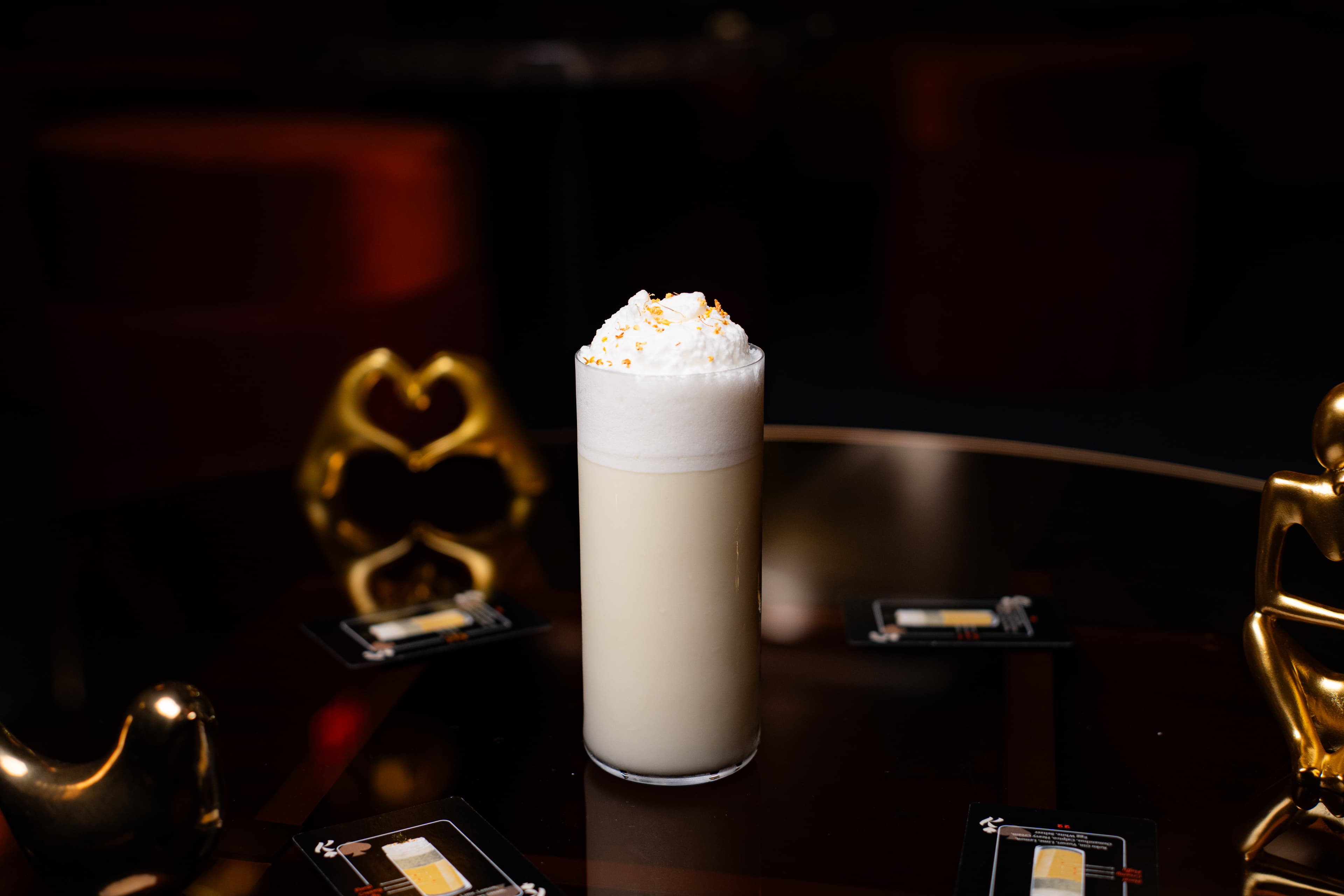 Osmanthus Yuzu Fizz cocktail at RokuNana, 67 Clinton St NYC