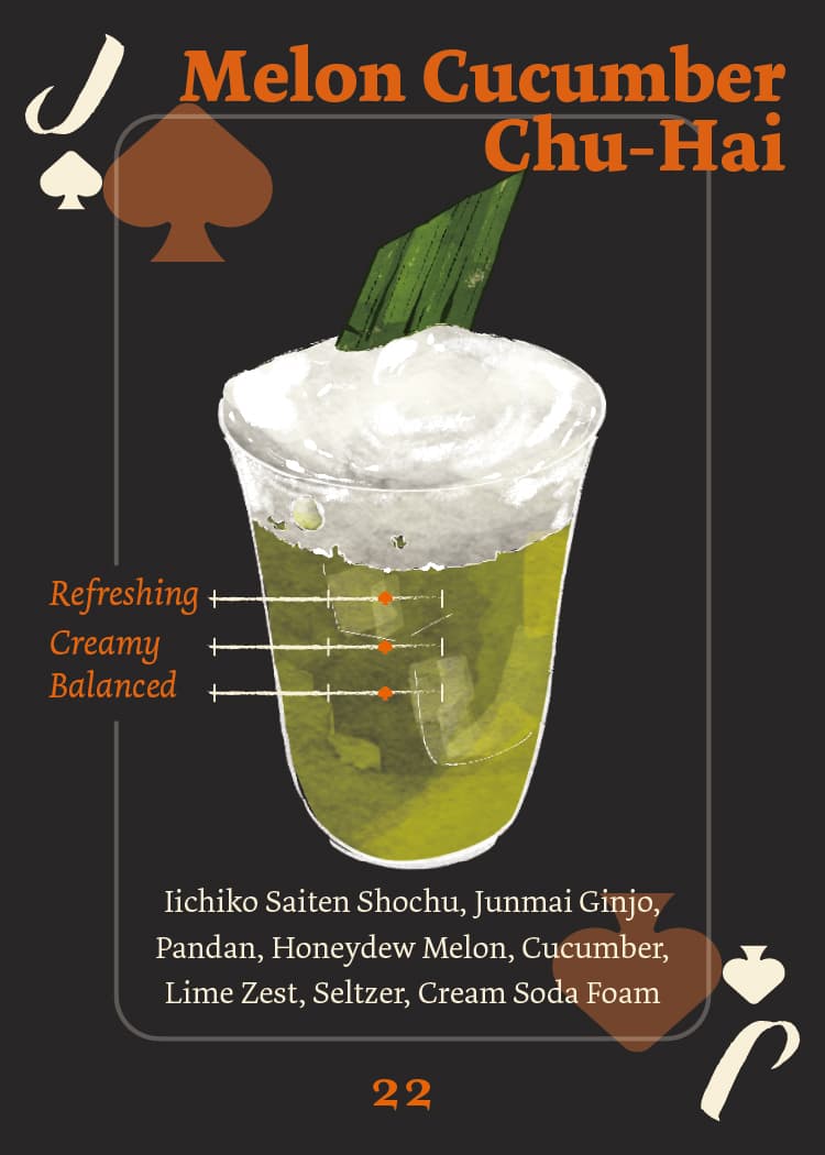 Melon Cucumber Chu-Hai with shochu and pandan — Jack