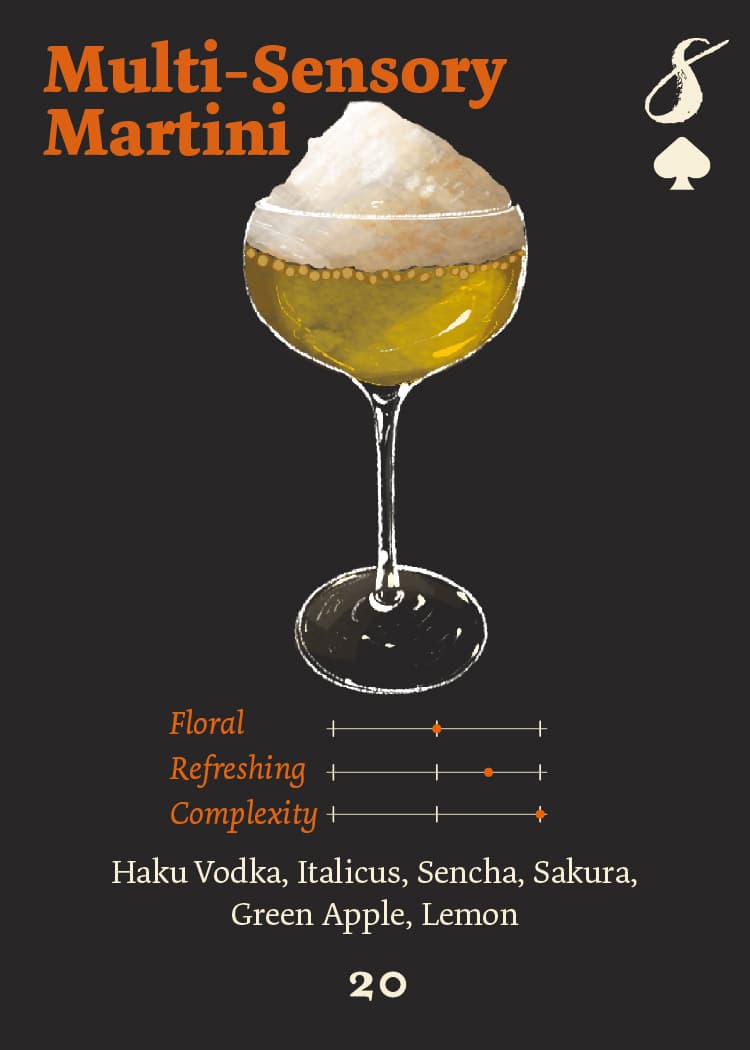 Multi‑Sensory Martini with sakura‑sencha foam — 8